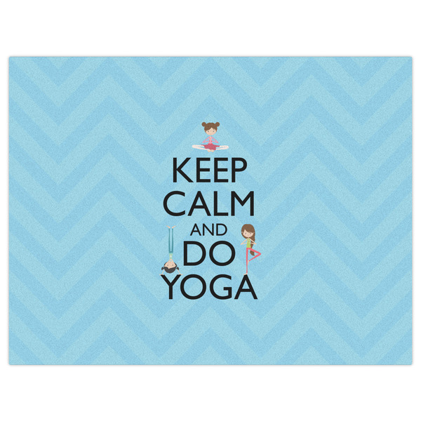 Keep Calm & Do Yoga Indoor / Outdoor Rug - 6'x8' - Front Flat