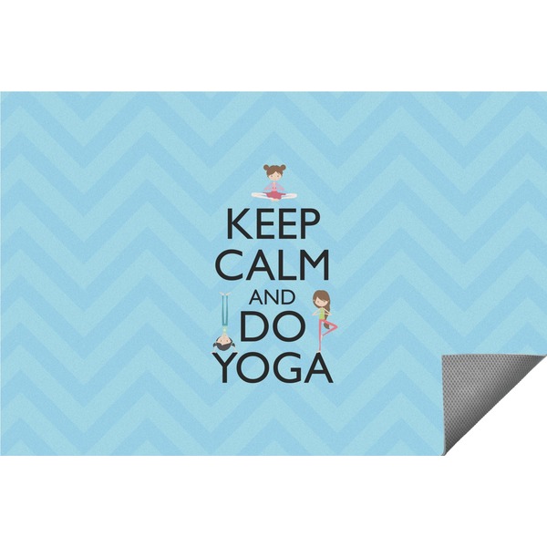 Custom Keep Calm & Do Yoga Indoor / Outdoor Rug