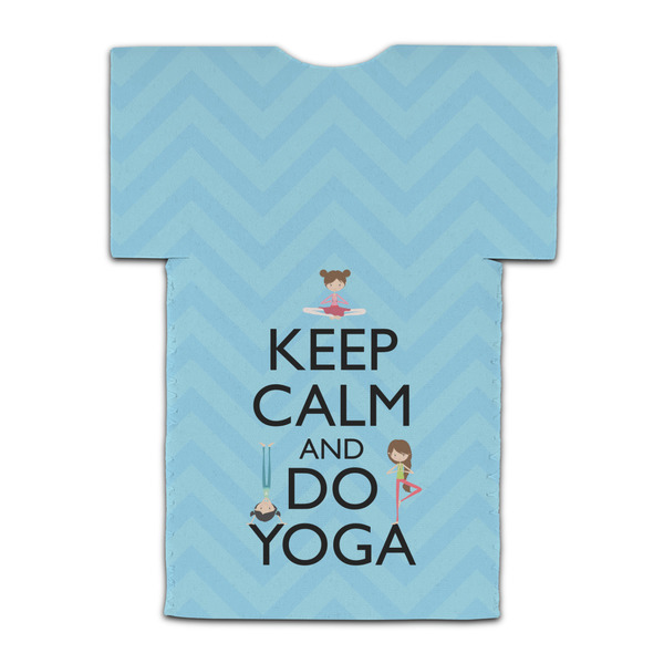 Keep Calm & Do Yoga Jersey Bottle Cooler - BACK (flat)