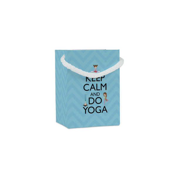 Custom Keep Calm & Do Yoga Jewelry Gift Bags - Gloss