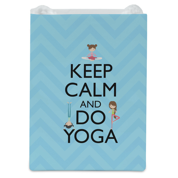 Keep Calm & Do Yoga Jewelry Gift Bag - Matte - Front