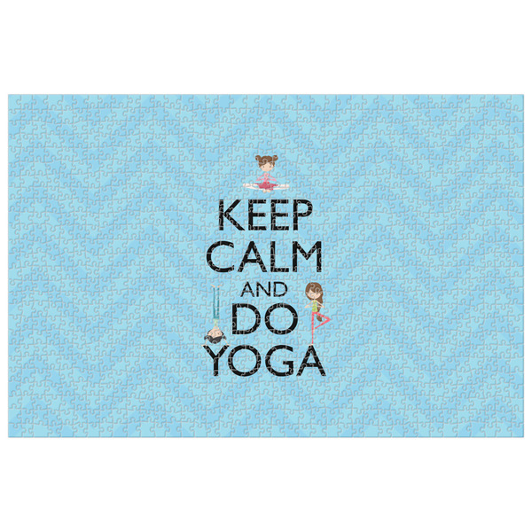 Custom Keep Calm & Do Yoga 1014 pc Jigsaw Puzzle