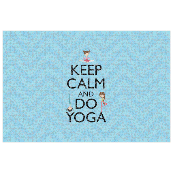Custom Keep Calm & Do Yoga Jigsaw Puzzle - 1000-piece