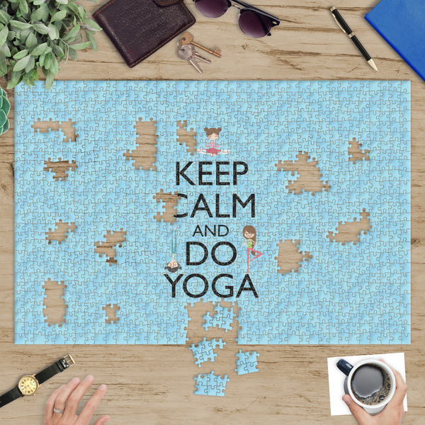 Keep Calm & Do Yoga Jigsaw Puzzle 1014 Piece - In Context