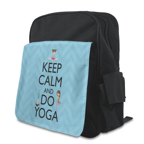 Custom Keep Calm & Do Yoga Preschool Backpack