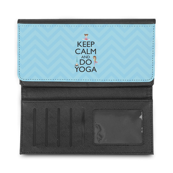 Keep Calm & Do Yoga Ladies Wallet - Half Way Open