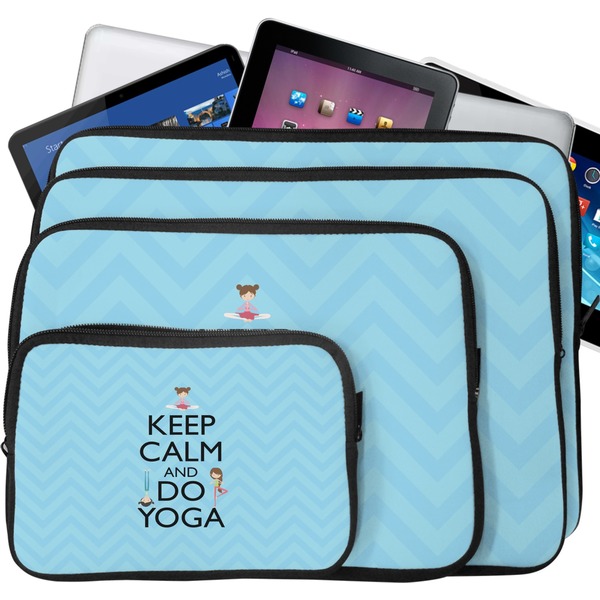 Keep Calm & Do Yoga Laptop Case Sizes