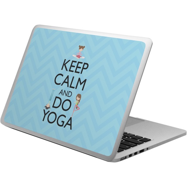 Custom Keep Calm & Do Yoga Laptop Skin - Custom Sized