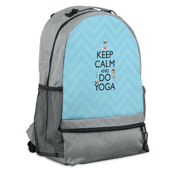 Keep Calm & Do Yoga Backpack - Grey