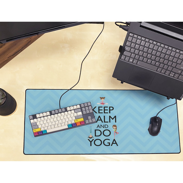 Keep Calm & Do Yoga Large Gaming Mats - LIFESTYLE