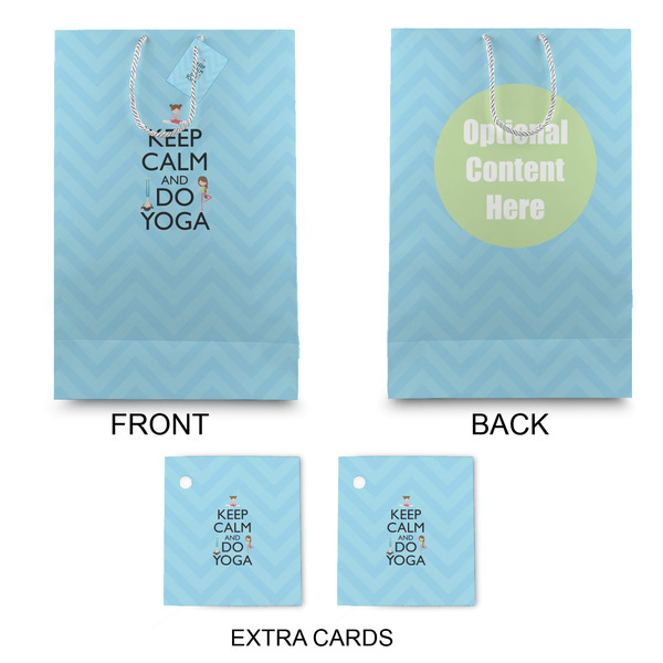 Keep Calm & Do Yoga Large Gift Bag - Approval