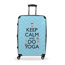 Keep Calm & Do Yoga Suitcase - 28" Large - Checked