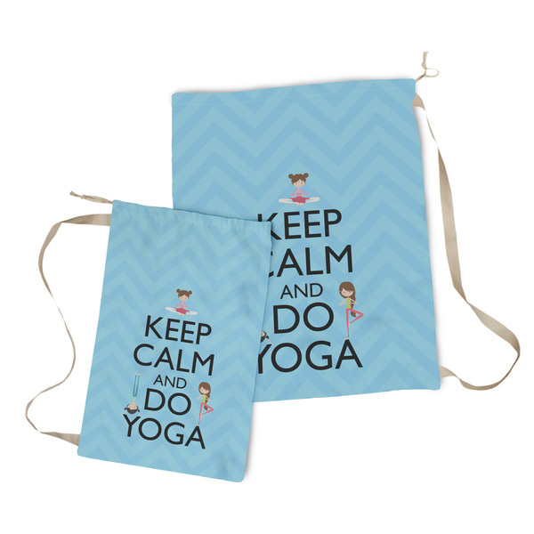 Keep Calm & Do Yoga Laundry Bag - Both Bags