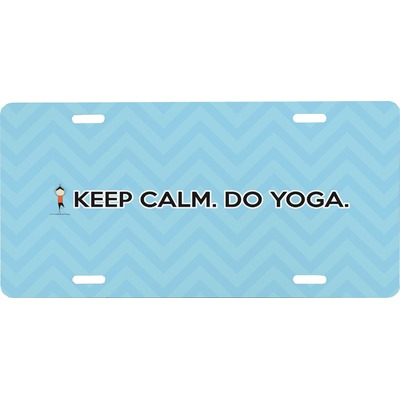 Keep Calm & Do Yoga Front License Plate