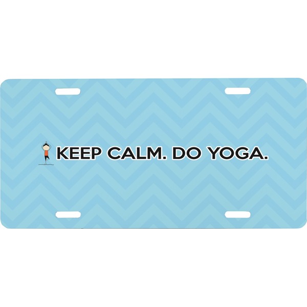 Custom Keep Calm & Do Yoga Front License Plate
