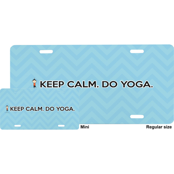 Keep Calm & Do Yoga License Plate (Sizes)