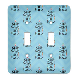 Keep Calm & Do Yoga Light Switch Cover (2 Toggle Plate)