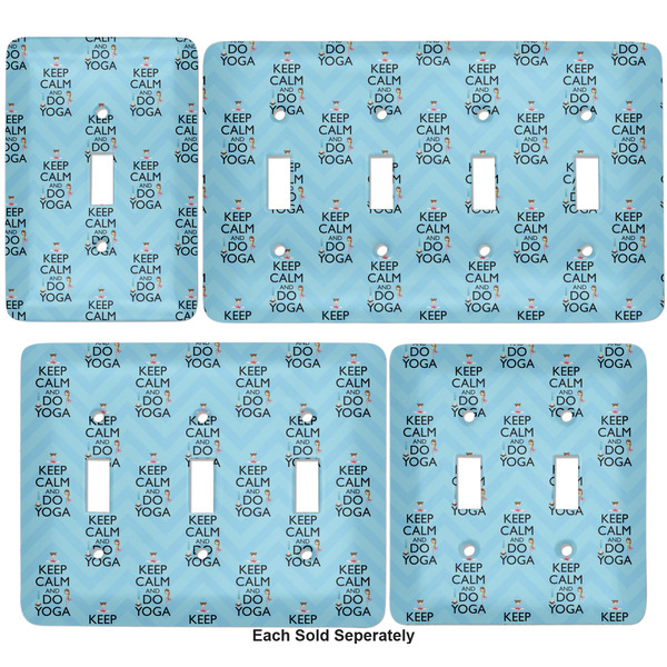 Keep Calm & Do Yoga Light Switch Covers all sizes
