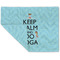 Keep Calm & Do Yoga Linen Placemat - Folded Corner (double side)