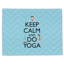 Keep Calm & Do Yoga Single-Sided Linen Placemat - Single