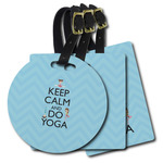 Keep Calm & Do Yoga Plastic Luggage Tag