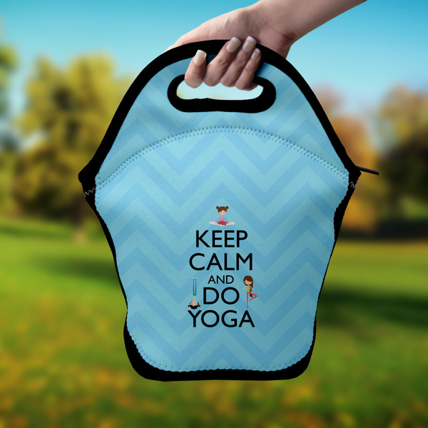 Keep Calm & Do Yoga Lunch Bag - Hand