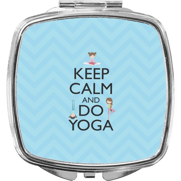Custom Keep Calm & Do Yoga Compact Makeup Mirror
