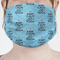 Keep Calm & Do Yoga Mask - Pleated (new) Front View on Girl