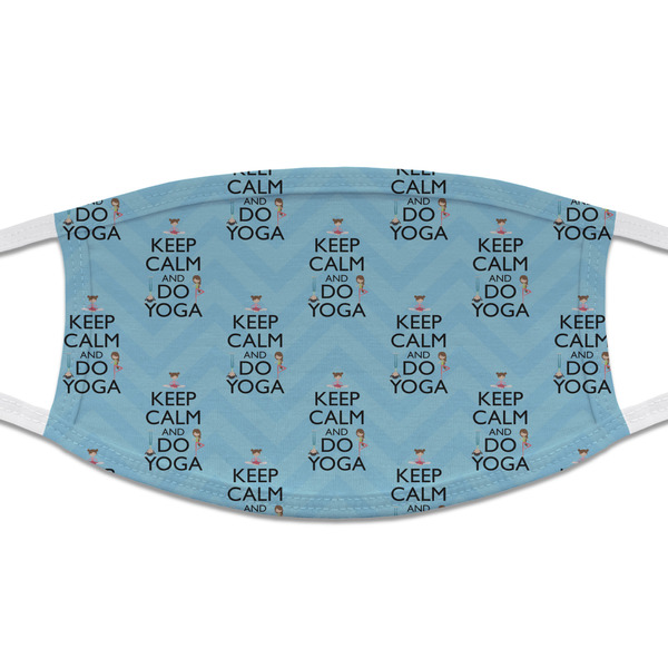 Custom Keep Calm & Do Yoga Cloth Face Mask (T-Shirt Fabric)