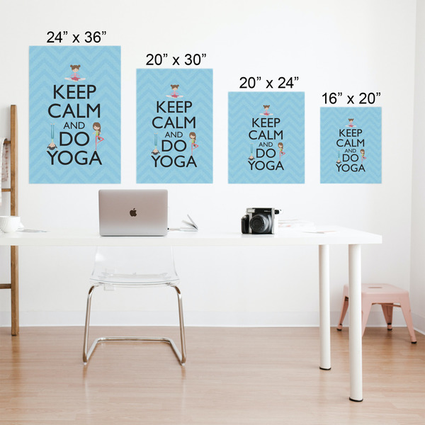Keep Calm & Do Yoga Matte Poster - Sizes