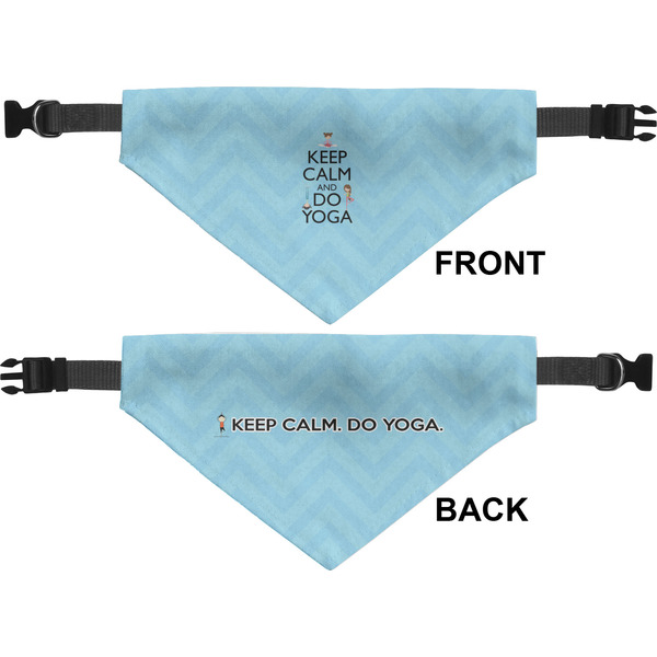 Keep Calm & Do Yoga Medium Dog Bandana Approval