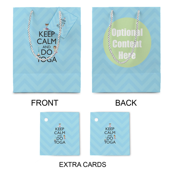 Keep Calm & Do Yoga Medium Gift Bag - Approval