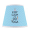 Keep Calm & Do Yoga Poly Film Empire Lampshade - Front View