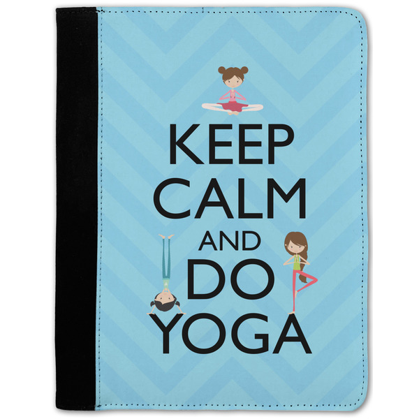 Custom Keep Calm & Do Yoga Notebook Padfolio - Medium
