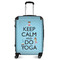Keep Calm & Do Yoga Suitcase - 24" Medium - Checked