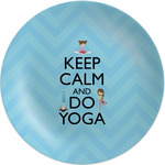 Keep Calm & Do Yoga Melamine Plate