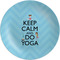 Keep Calm & Do Yoga Melamine Plate 8 inches