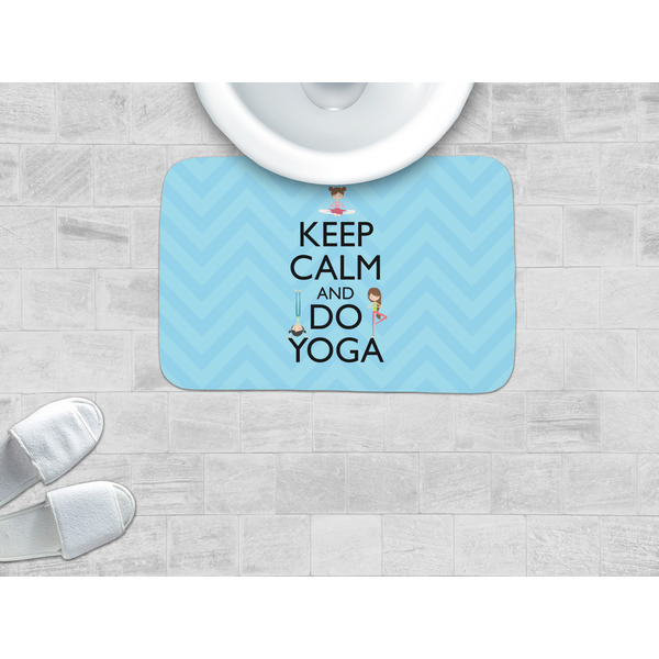 Keep Calm & Do Yoga Memory Foam Bath Mat - LIFESTYLE