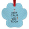 Keep Calm & Do Yoga Metal Paw Ornament - Double Sided