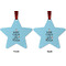 Keep Calm & Do Yoga Metal Star Ornament - Front and Back