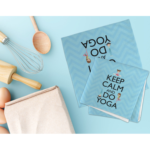 Keep Calm & Do Yoga Microfiber Dish Rag - LIFESTYLE