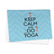 Keep Calm & Do Yoga Microfiber Dish Towel - FOLDED HALF