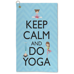 Keep Calm & Do Yoga Microfiber Golf Towel