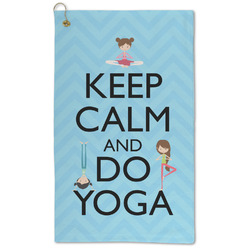 Keep Calm & Do Yoga Microfiber Golf Towel