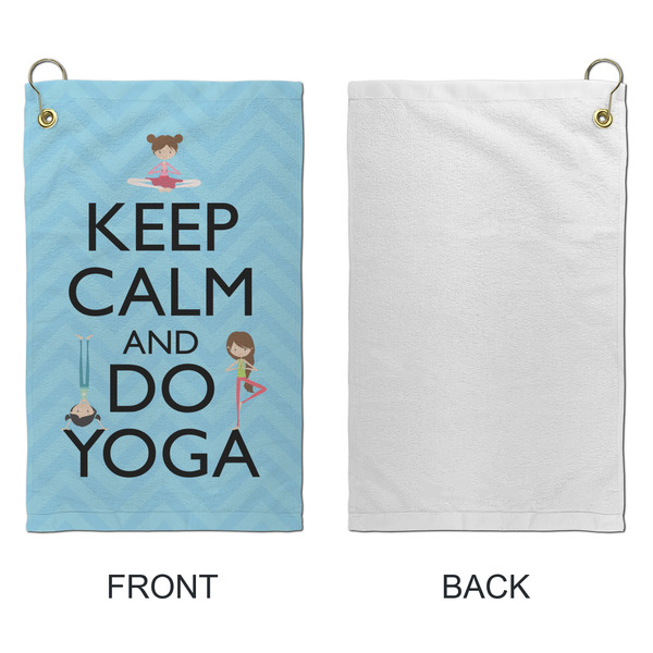 Keep Calm & Do Yoga Microfiber Golf Towels - Small - APPROVAL