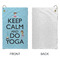 Keep Calm & Do Yoga Microfiber Golf Towels - Small - APPROVAL