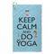 Keep Calm & Do Yoga Microfiber Golf Towels - Small - FRONT