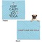 Keep Calm & Do Yoga Microfleece Dog Blanket - Large- Front & Back