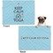 Keep Calm & Do Yoga Microfleece Dog Blanket - Regular - Front & Back