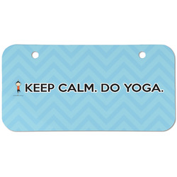Keep Calm & Do Yoga Mini/Bicycle License Plate (2 Holes)